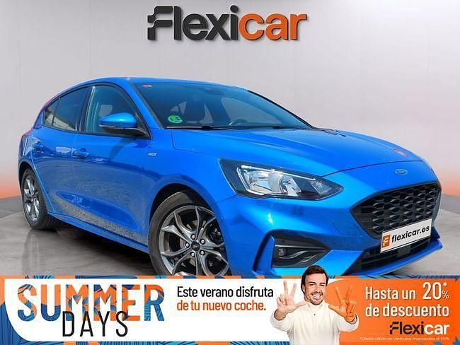 Azul Usado 2018 Ford Focus ST-Line Berlina | 15.490 € (Caro) - Imagen 1/4