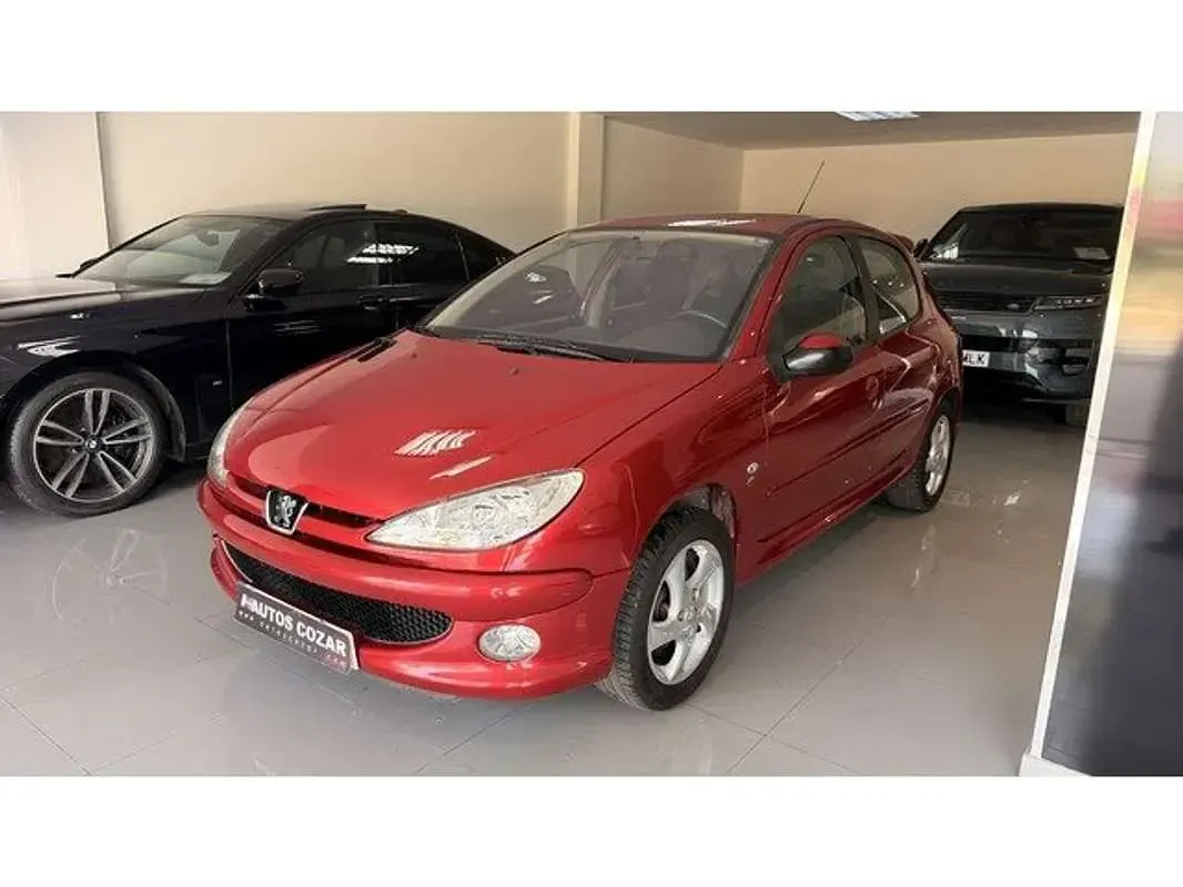 Usado Peugeot 206 109 CV (80 kW) 2005 Rojo Utilitario