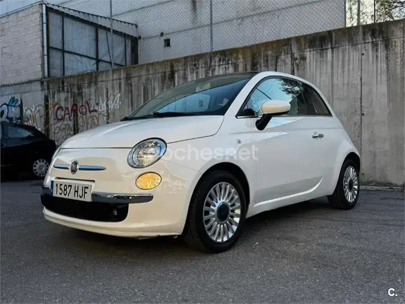 Usado Fiat 500 69 CV (50 kW) 2012 Blanco Berlina