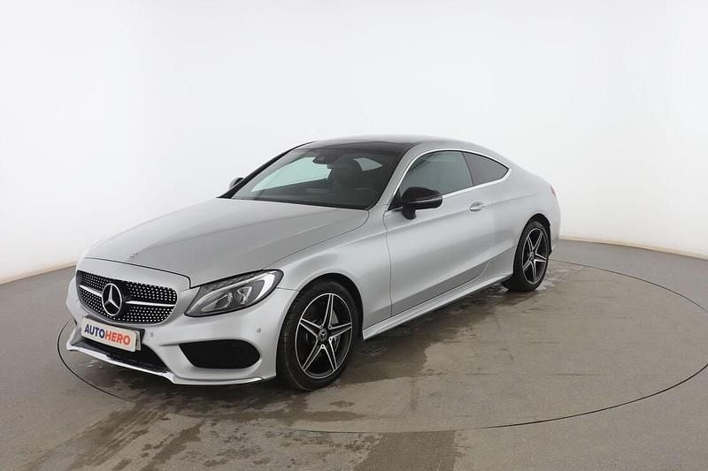 Usado Mercedes C250 AMG line 205 CV (150 kW) 2017 Plata Coupe