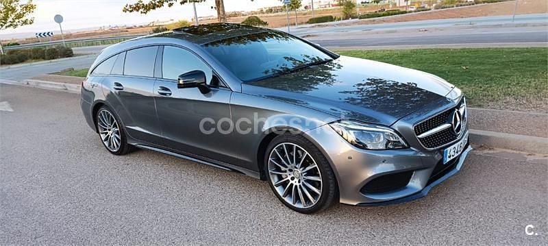 Usado Mercedes CLS350 Shooting Brake 252 CV (185 kW) 2016 Gris / plata Familiar