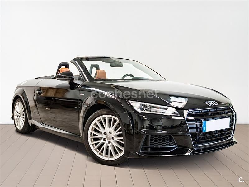 Negro Usado 2015 Audi TT Roadster S-Line Descapotable | 33.000 € - Imagen 1/4