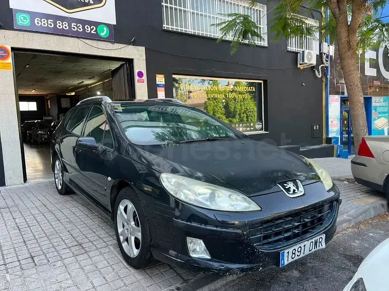 Usado Peugeot 407 136 CV (100 kW) 2006 Negro Familiar