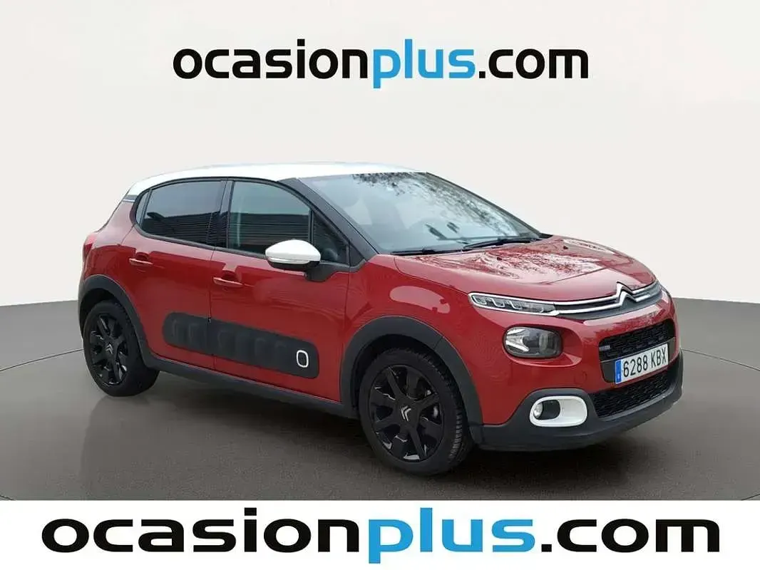 Usado Citroën C3 PureTech 110 CV (80 kW) 2017 Rojo Utilitario