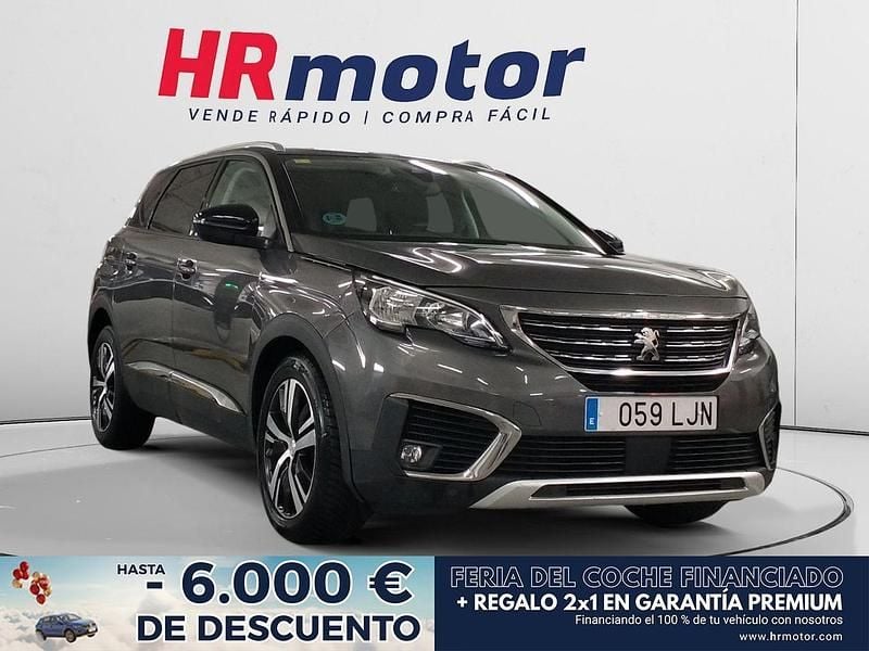 Gris Usado 2020 Peugeot 5008 Allure Monovolumen | 18.250 € (Precio justo) - Imagen 1/4