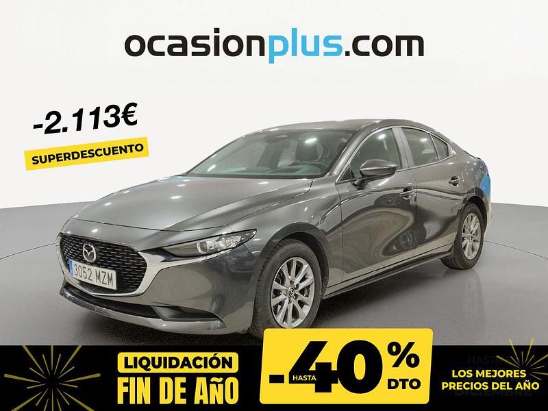 Gris Usado 2025 Mazda 3 Prime-Line Berlina | 23.250 € - Imagen 1/4