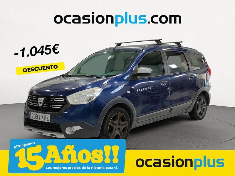 Azul Usado 2018 Dacia Lodgy Stepway Monovolumen | 11.200 € (Precio justo) - Imagen 1/4