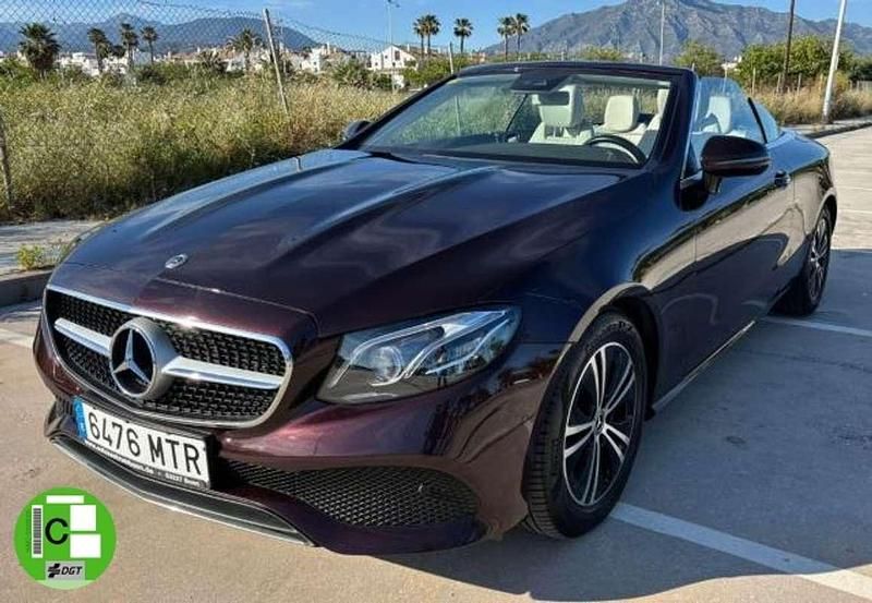 Granate Usado 2019 Mercedes E220 Premium Plus Descapotable | 29.999 € - Imagen 1/4