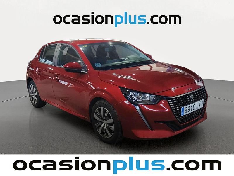 Usado Peugeot 208 Active 100 CV (73 kW) 2020 Rojo Utilitario