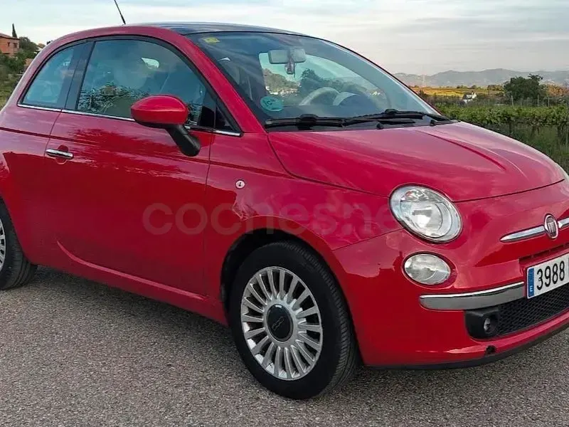 Usado Fiat 500 Lounge 69 CV (50 kW) 2012 Rojo Berlina