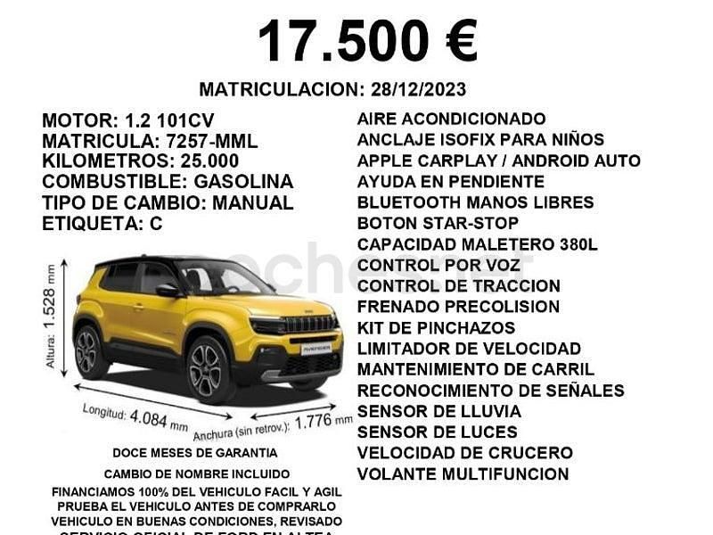 Usado Jeep Avenger 100 HP (73 kW) 2023 Vermelho SUV
