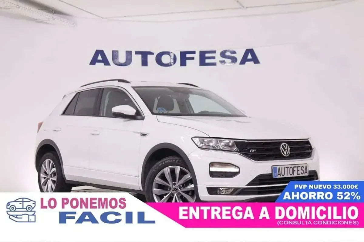 Usado VW T-Roc R-line 110 CV (80 kW) 2022 Blanco SUV