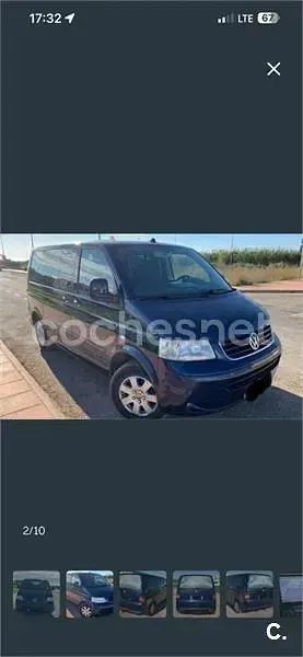 Usado VW Multivan Comfortline 174 CV (127 kW) 2003 Azul Monovolumen