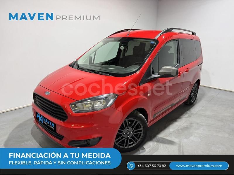 Rojo Usado 2018 Ford Tourneo Courier Sport Monovolumen | 11.200 € (Un poco caro) - Imagen 1/4