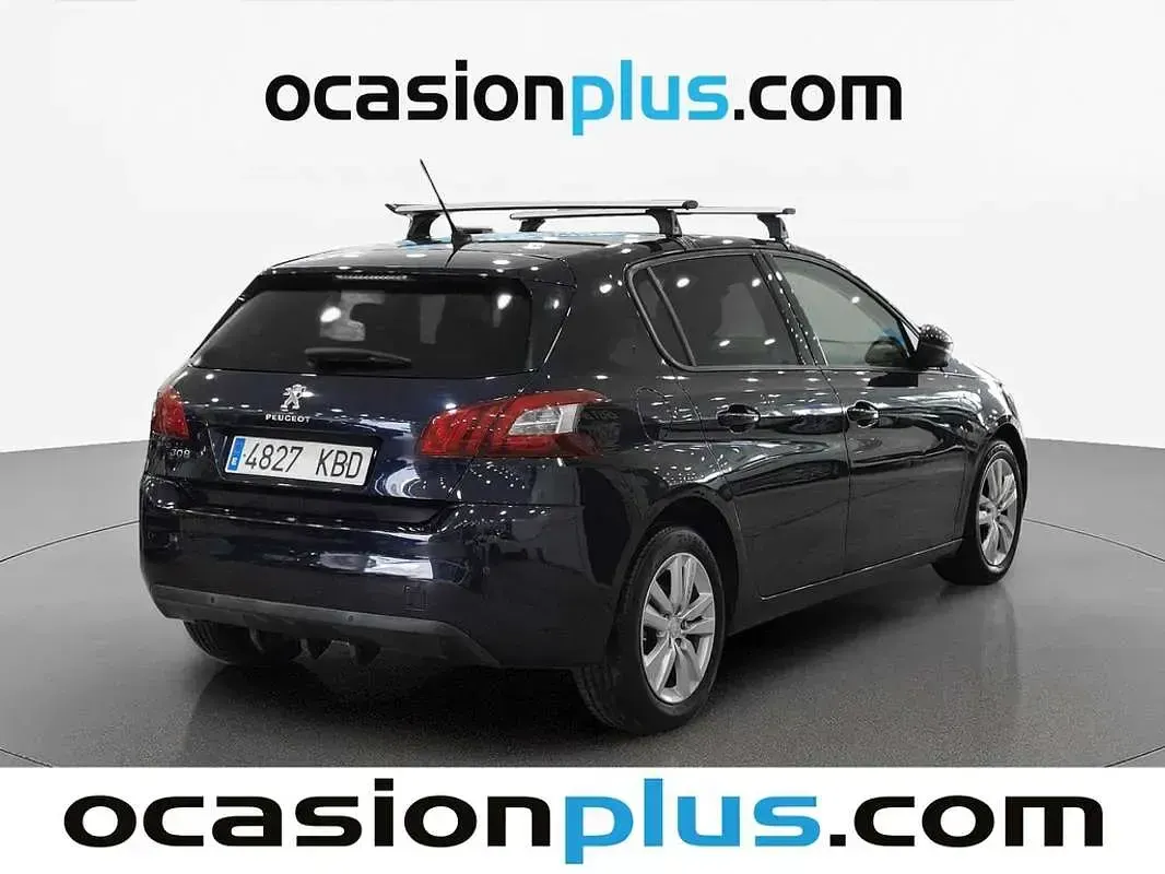Usado Peugeot 308 Style 120 CV (88 kW) 2017 Azul Utilitario