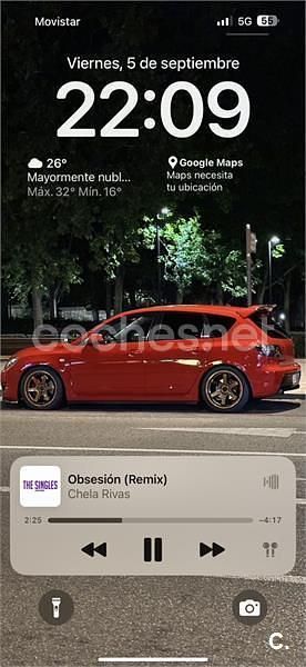 Usado Mazda 3 260 CV (191 kW) 2007 Rojo Berlina