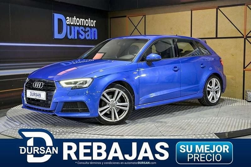 Azul Usado 2019 Audi A3 Sportback S-Line Utilitario | 21.990 € (Precio justo) - Imagen 1/4