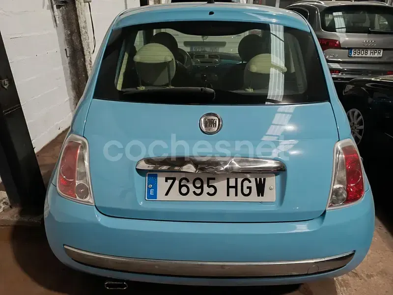 Usado Fiat 500 Lounge 85 CV (62 kW) 2011 Azul Berlina