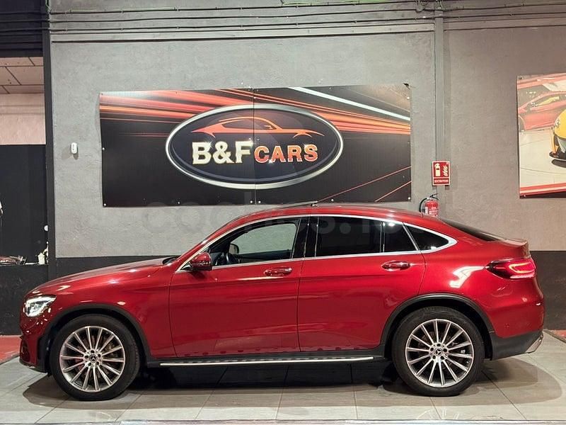 Usado Mercedes GLC300 245 CV (180 kW) 2021 Granate Coupe