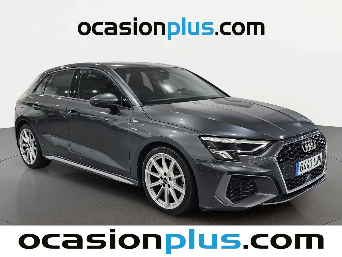 Usado Audi A3 Sportback S-Line 150 CV (110 kW) 2021 Gris Utilitario