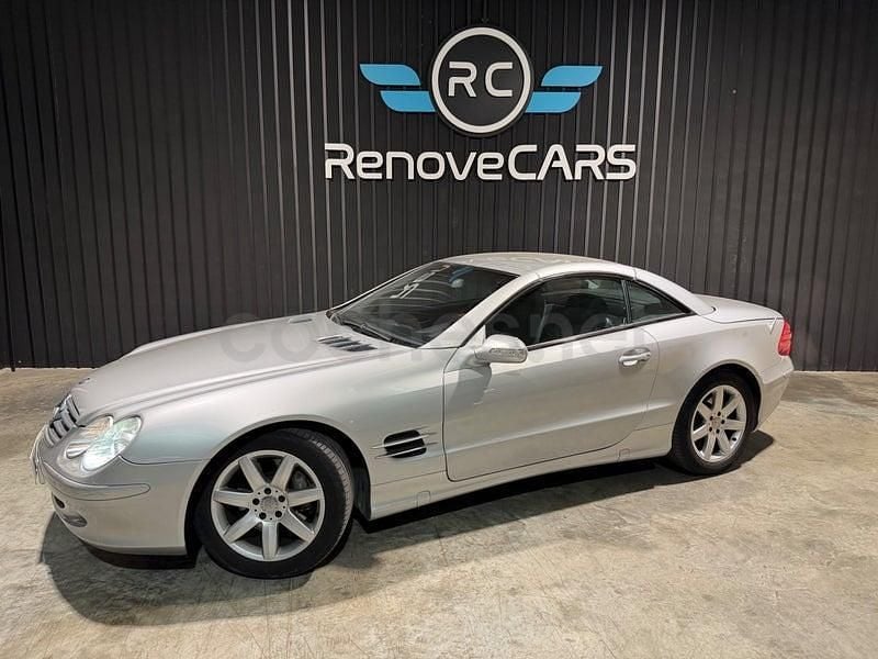 Usado Mercedes SL500 306 CV (225 kW) 2001 Gris / plata Descapotable