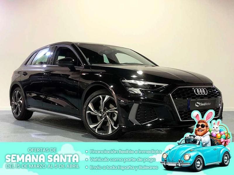 Usado Audi A3 Sportback S-Line 150 CV (110 kW) 2022 Negro Utilitario