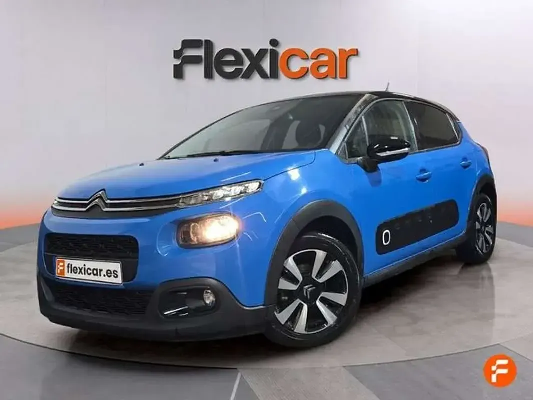 Usado Citroën C3 Feel 110 CV (80 kW) 2019 Azul Utilitario