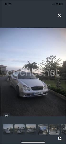 Usado Mercedes C220 143 HP (105 kW) 2001 Cinzento Sedan