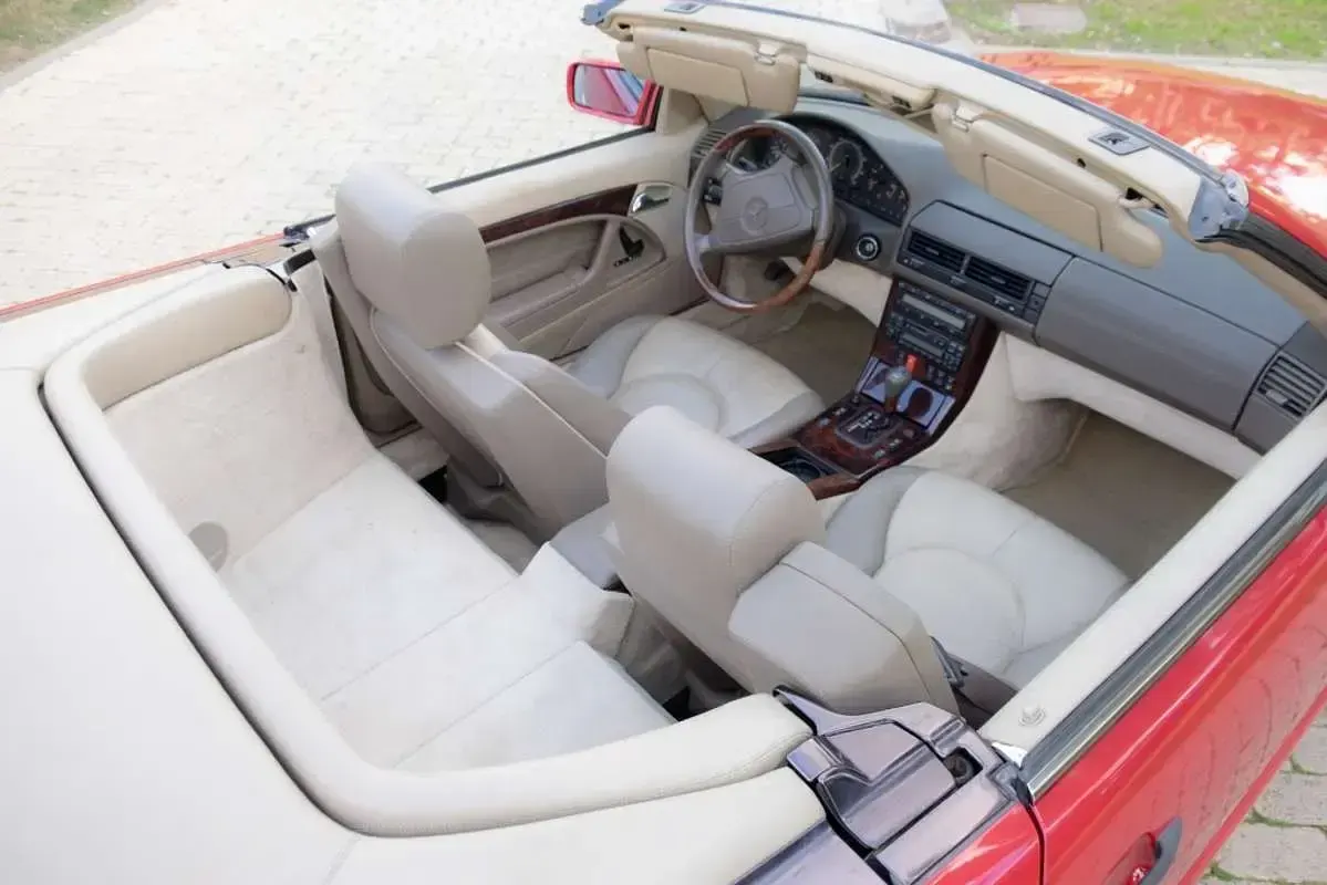 Usado Mercedes SL600 393 CV (289 kW) 1997 Rojo Coupe