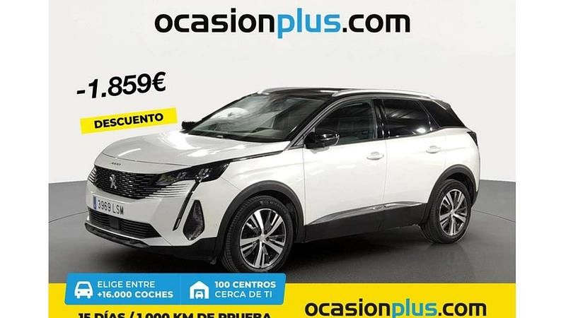 Blanco Usado 2021 Peugeot 3008 Allure Monovolumen | 18.591 € (Precio justo) - Imagen 1/4