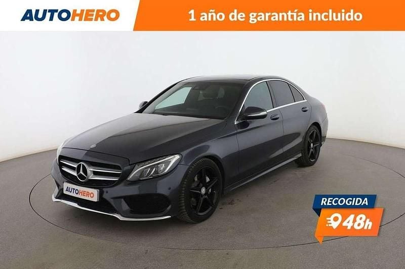 Gris Usado 2015 Mercedes C220 AMG line Berlina | 23.999 € (Precio justo) - Imagen 1/3