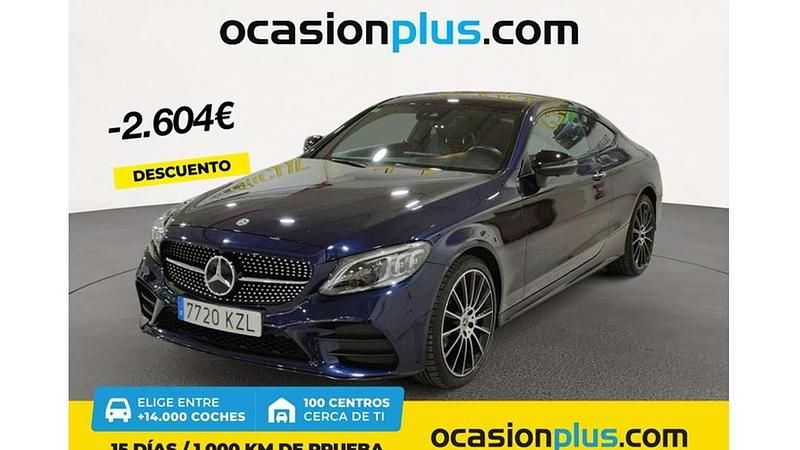 Azul Usado 2019 Mercedes C220 Coupe | 26.046 € (Buen precio) - Imagen 1/4