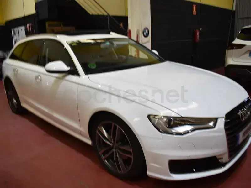 Usado Audi A6 190 CV (139 kW) 2014 Blanco Familiar