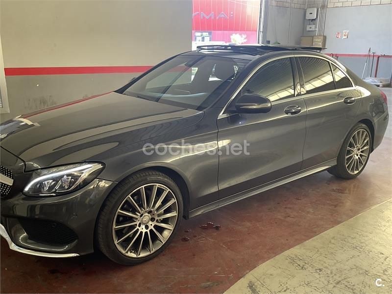 Usado Mercedes C220 AMG 170 CV (125 kW) 2015 Gris / plata Berlina