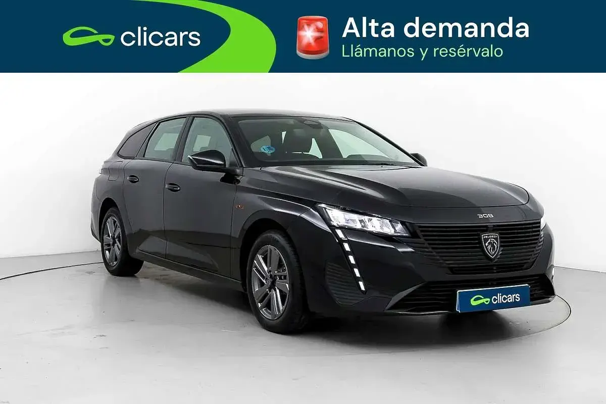 Usado Peugeot 308 SW Style 136 CV (100 kW) 2025 Negro Familiar