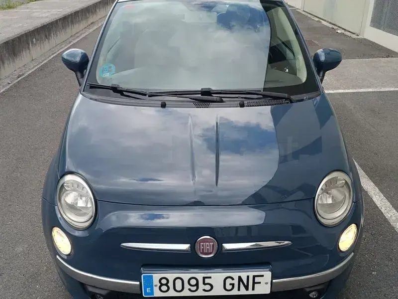 Usado Fiat 500 Lounge 101 CV (74 kW) 2009 Azul Descapotable