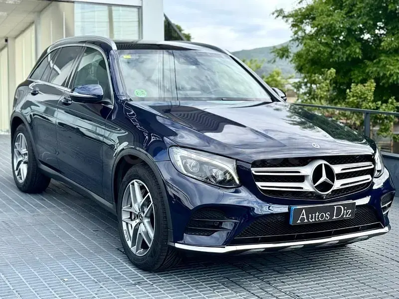 Usado Mercedes GLC250 204 CV (150 kW) 2018 Azul SUV