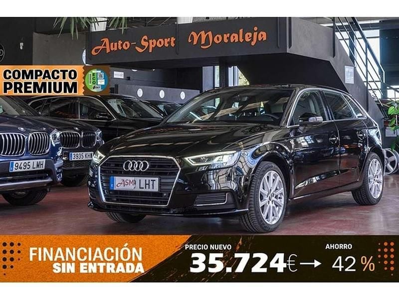 Usado Audi A3 Sportback g-tron Design 131 CV (96 kW) 2020 Negro Utilitario