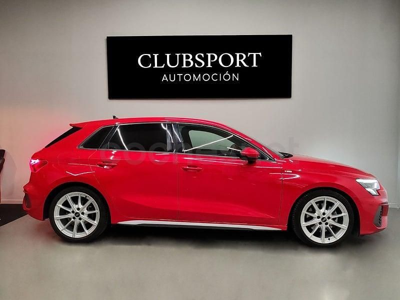Usado Audi A3 S-Line 150 CV (110 kW) 2021 Rojo Berlina