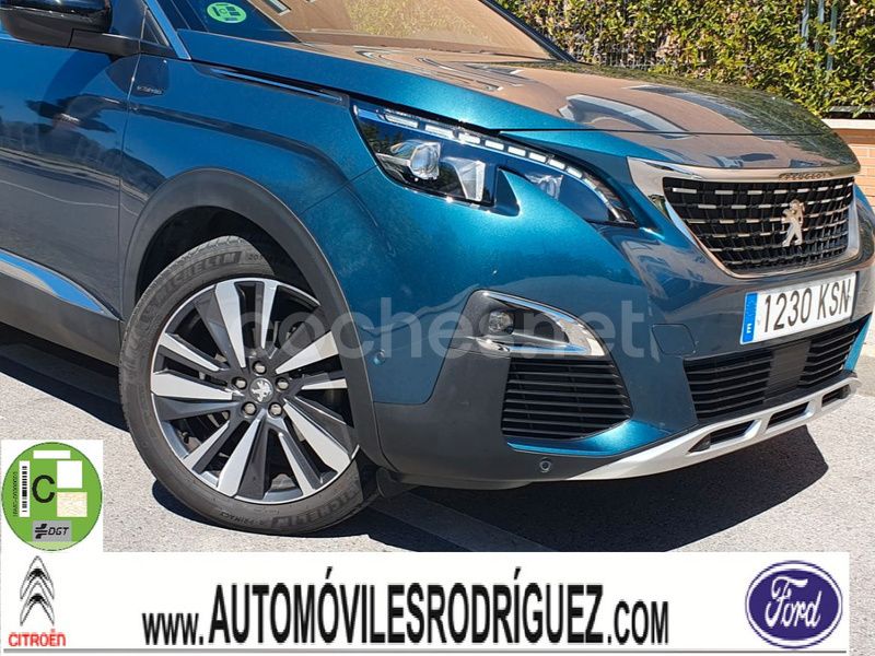 Azul Usado 2019 Peugeot 5008 GT-line Monovolumen | 18.900 € (Precio justo) - Imagen 1/4