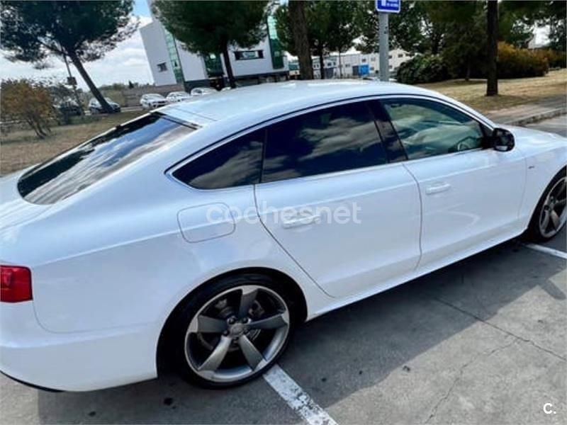 Usado Audi A5 Sportback S-Line 150 CV (110 kW) 2014 Blanco Utilitario