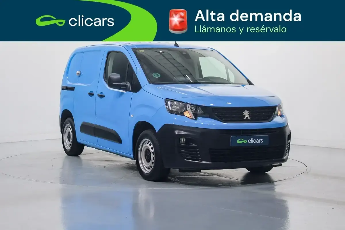 Usado Peugeot Partner Premium 75 CV (55 kW) 2019 Azul Monovolumen