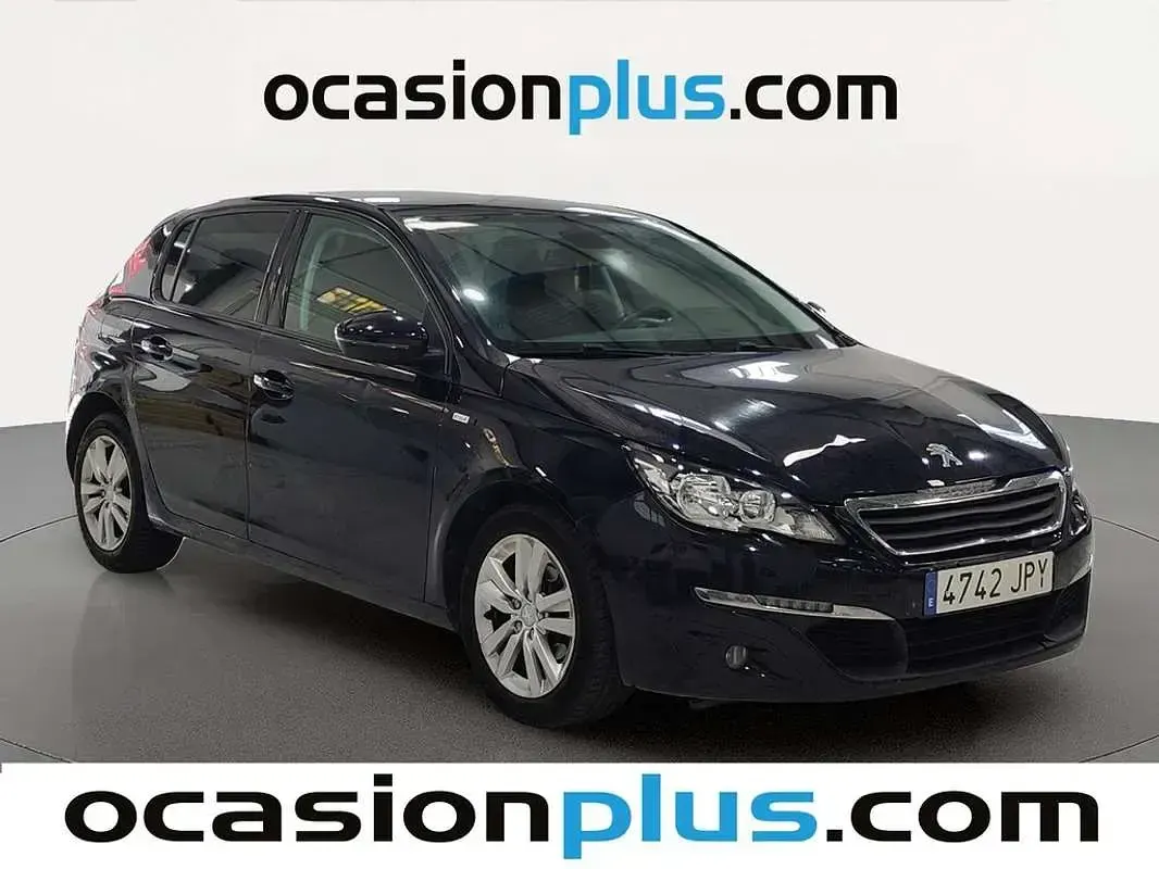 Usado Peugeot 308 Style 100 CV (73 kW) 2016 Azul Utilitario