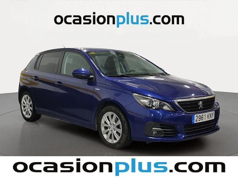 Usado Peugeot 308 Style 131 CV (96 kW) 2018 Azul Utilitario