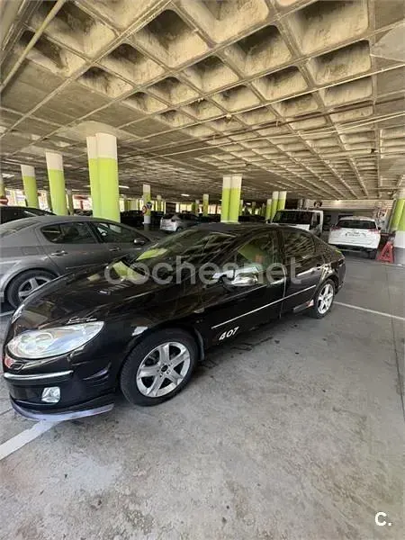 Usado Peugeot 407 Sport 136 CV (100 kW) 2006 Negro Berlina