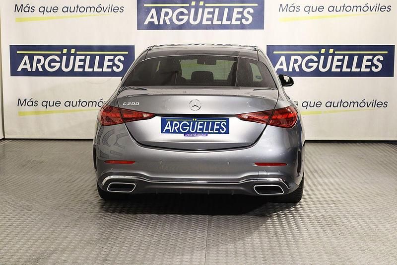 Usado Mercedes C200 AMG line 204 CV (150 kW) 2022 Gris Berlina