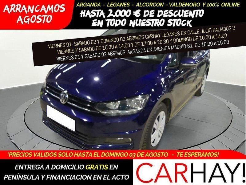 Azul Usado 2018 VW Touran Trendline Monovolumen | 15.990 € (Super precio) - Imagen 1/4
