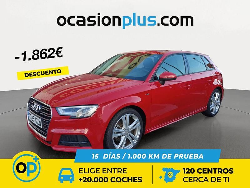 Rojo Usado 2019 Audi A3 S-Line Berlina | 20.490 € (Precio justo) - Imagen 1/4