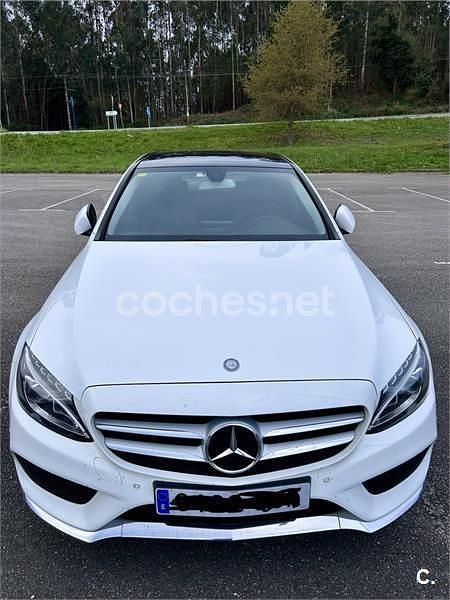 Usado Mercedes C220 AMG line 170 CV (125 kW) 2015 Blanco Familiar