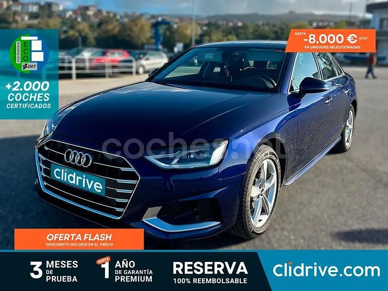 Azul Usado 2021 Audi A4 Advanced Plus Berlina | 24.390 € (Precio justo) - Imagen 1/3